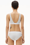 alexander wang brief underwear in ribbed jersey heather grey