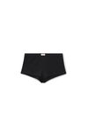 Alexander Wang black crystal hotfix short in waffle knit