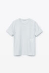 alexander wang 发泡徽标装饰棉质平纹针织 t 恤 light heather grey