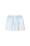 BOXER SHORT IN ACID WASHED COTTON