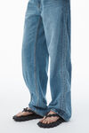 Alexander Wang vintage light indigo logo-embossed balloon jeans
