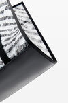alexander wang the freeze small tote in logo mesh white/black