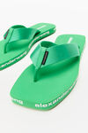 alexander wang aw flip flop in nylon island green