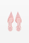 alexander wang delphine 65 slingback in crystal satin prism pink