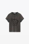 Alexander Wang charcoal 00 图案装饰棉质环领 t 恤