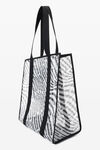 THE FREEZE LARGE TOTE IN LOGO MESH