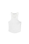 Alexander Wang white 白色弹力皮革背心
