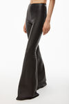 alexander wang flared pant in leather black