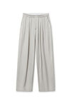 Alexander Wang oyster white pre-styled trouser with turn-down waistband