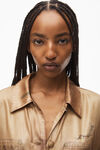 Alexander Wang tannin oversized shirt in workwewar trompe-l'oeil print