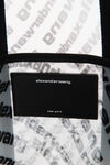 alexander wang the freeze small tote in logo mesh white/black