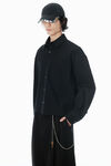 Alexander Wang black black cotton boxy button up shirt