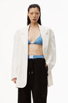 alexander wang parachute pant in washed black denim washed black