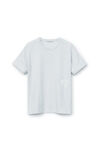alexander wang 发泡徽标装饰棉质平纹针织 t 恤 light heather grey