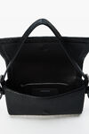 Alexander Wang black bolso ricco crown en piel con solapa delgada