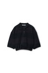 Alexander Wang black overdyed stripe schwarz gestreiftes poloshirt aus pikee