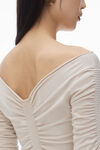 Alexander Wang cement ruched pullover