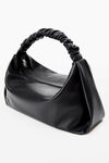 alexander wang scrunchie large bag in nappa leather black