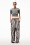 alexander wang コンパクトデボス ショートスリーブ プルオーバー medium grey melange