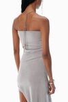 Alexander Wang cement grey jersey dress with key hardware