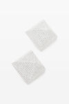 alexander wang 金属球形密钉耳环 shiny silver