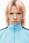 Alexander Wang arctic cropped track jacket with logo tape in pique