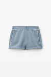 alexander wang 硬挺毛圈布发泡徽标装饰运动衫 motor grey