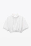 Alexander Wang vintage white 白色解构式 polo 衫