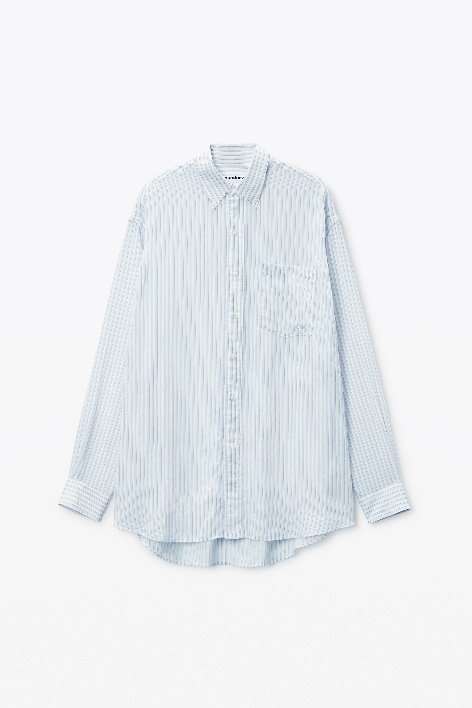 Tシャツ・カットソー Alexander Wang Light blue poplin oversize shirt Alexander Wang Light Blue Poplin Oversize Shirt (Alexander