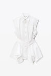 Alexander Wang white white pre-styled cotton shirtdress