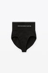 alexander wang リブジャージー ロゴ エラスティックブリーフ black