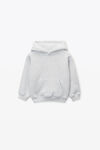 alexander wang essential毛圈布连帽衫 light heather grey