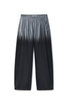 Alexander Wang silver/black unisex reflective track pant mid-rise