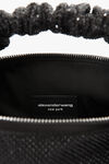 alexander wang scrunchie mini bag in satin black