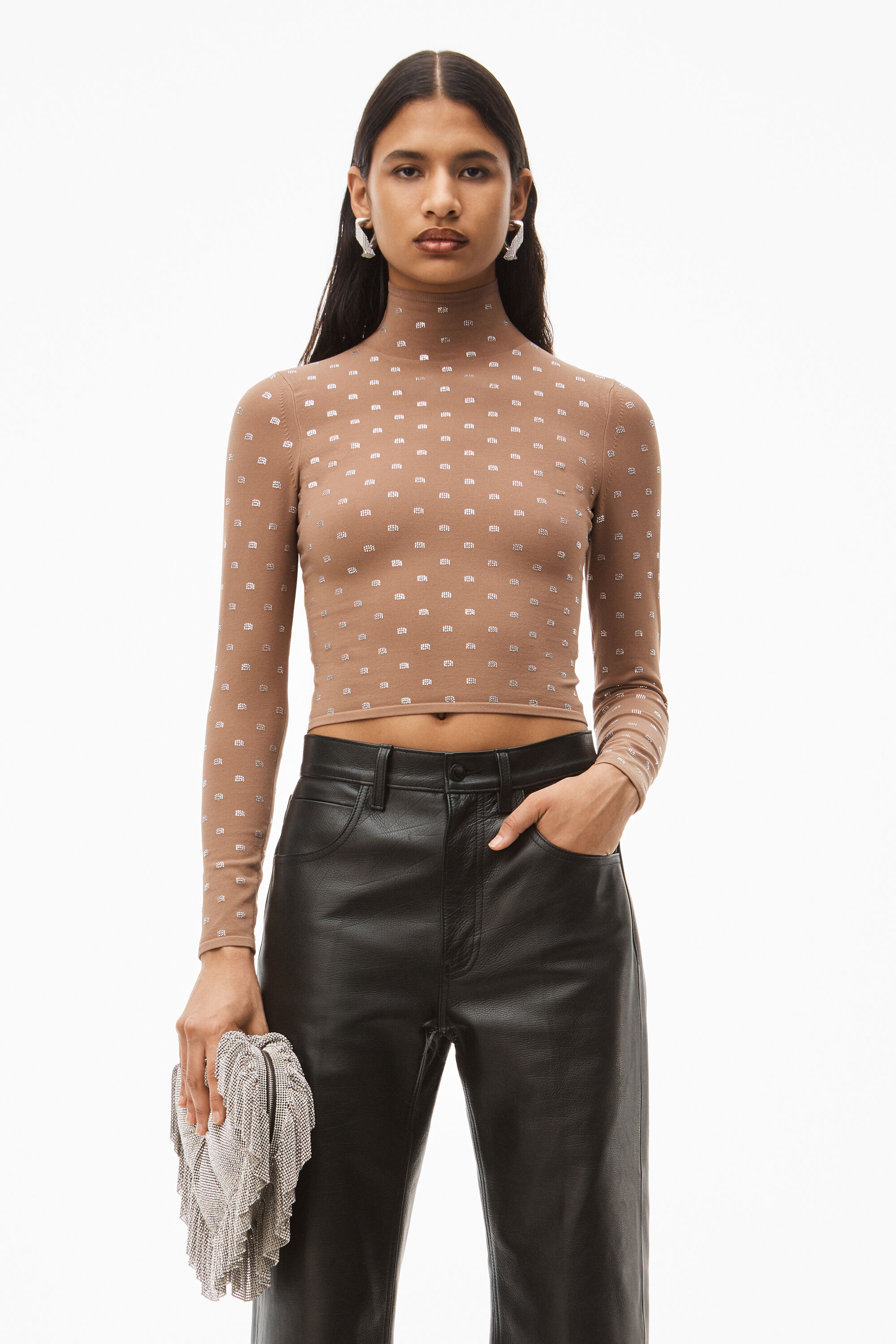 alexanderwang アレキサンダーワング クリスタルナイロン 