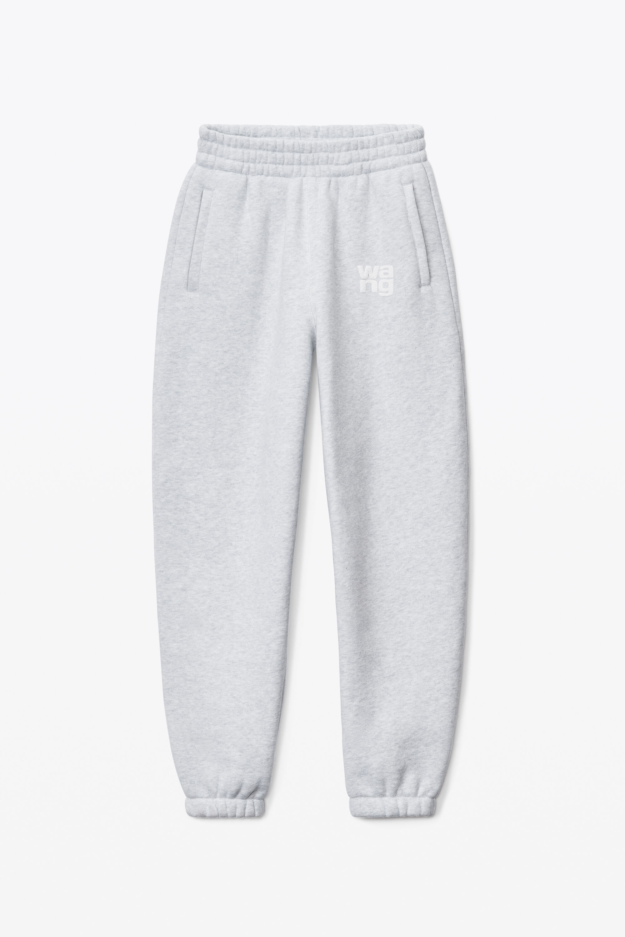 alexanderwang PUFF LOGO SWEATPANT IN GLITTER TERRY SIDEWALK - alexanderwang®  TW