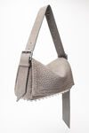 Alexander Wang grey ricco medium flap bag in nubuck leather