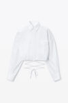 Alexander Wang white コットンオックスフォード ラップシャツ