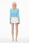 Alexander Wang arctic cropped track jacket with logo tape in pique