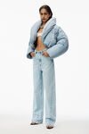 alexander wang ballonjeans aus denim mit separatem bund bleach
