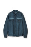 Alexander Wang washed graphite chemise oversize esprit workwear en coton