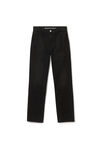 alexander wang og high-rise stovepipe jean in denim washed black