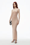 alexander wang crystal bead hotfix cami tank dress smokey rose
