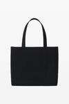 alexander wang tote bag in rib knit black