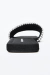 alexander wang anya水晶拖鞋 black