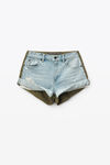 HIKE SHORTS MIX BLEACH WITH ARMY GREEN