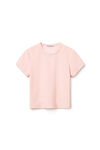 CRYSTAL LOGO BABY TEE IN SOFT VELOUR