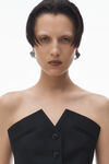 Alexander Wang black deconstructed vest