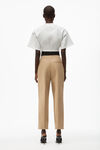alexander wang straight leg trouser in cotton tailoring chino