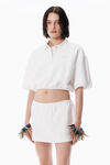 Alexander Wang vintage white white deconstructed miniskort